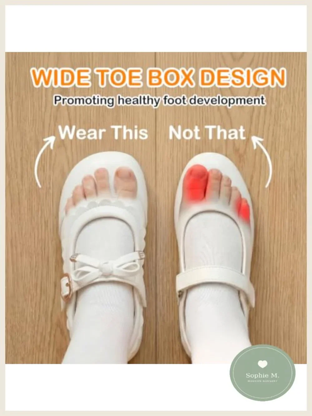 Toddler Mary Jane Flats Hook & Loop Bow Dress Shoes Non-Slip